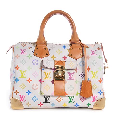 louis vuitton speedy 30 white multicolor|louis Vuitton Speedy 30 sale.